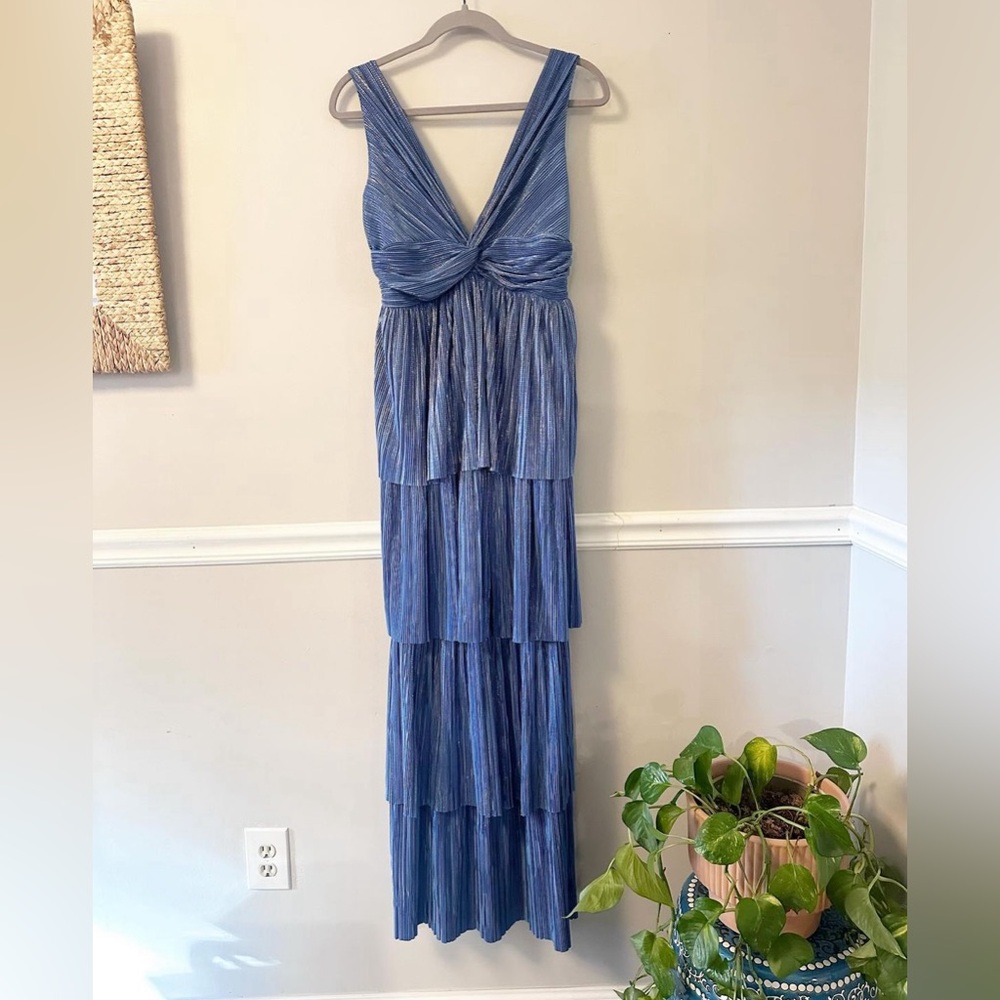 Sabina Musayev Delphine dress gorgeous blue!